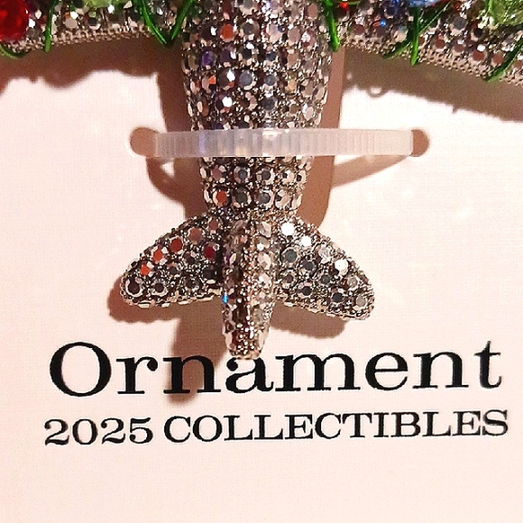 Gorgeous! Piper*K  Silver Sparkle Airplane Collectible Ornament ✈️ - Picture 4 of 7